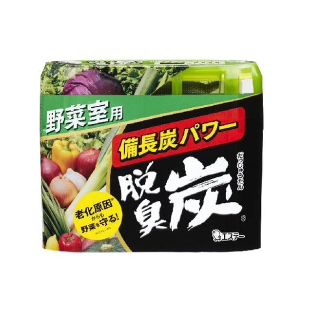 エステー 脱臭炭 野菜室用 炭ゼリー140g+エチレン吸着剤2g