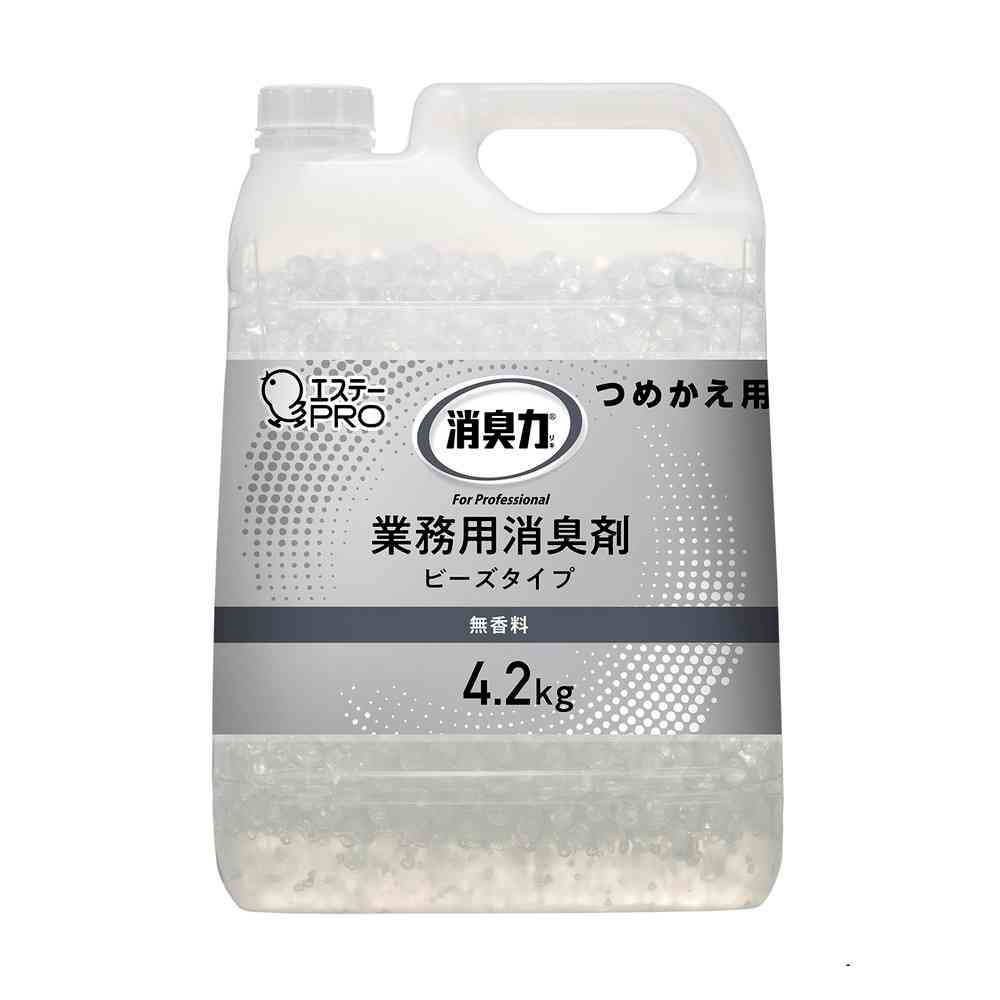 エステー 消臭力業務用 ビーズタイプ 特大つめかえ 無香料 4200g   【3個セット】