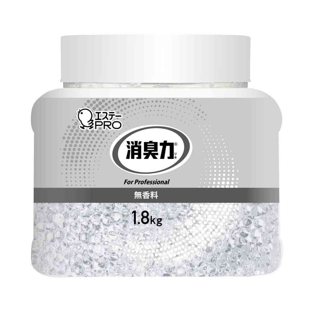 エステー 消臭力業務用 ビーズタイプ 特大 本体 無香料 1800g   【4個セット】