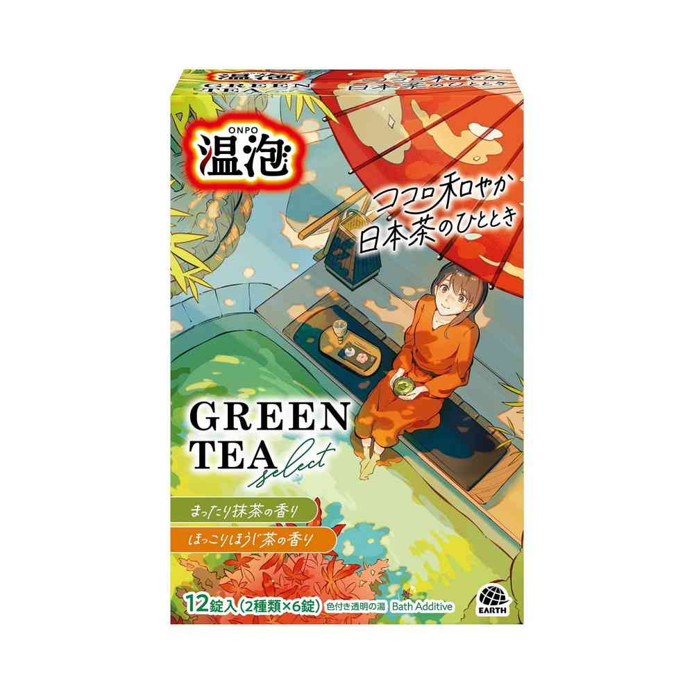 【医薬部外品】アース製薬 温泡 グリーンティーセレクト 12錠入