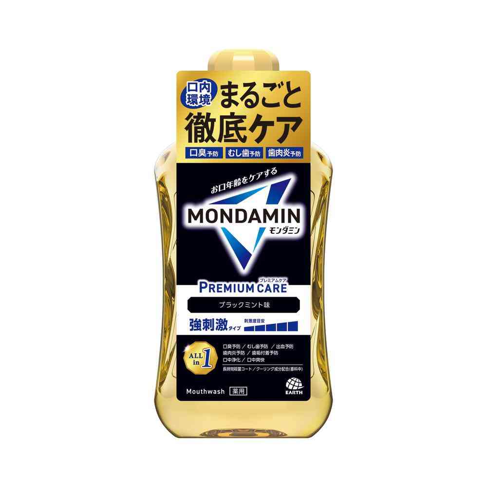 【医薬部外品】アース製薬 モンダミン プレミアムケア ブラックミント 1000ml