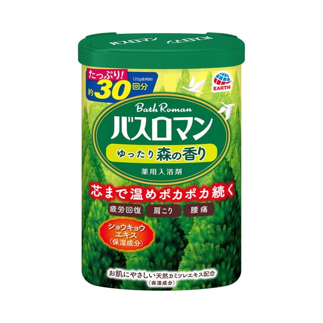 【医薬部外品】アース製薬 バスロマン ゆったり森の香り 600g