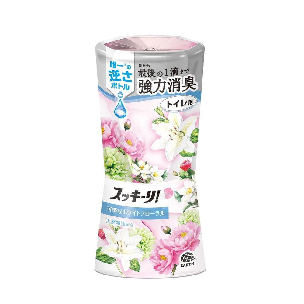 アース製薬 トイレのスッキーリ！ エアリーホワイトフローラルの香り 400ml