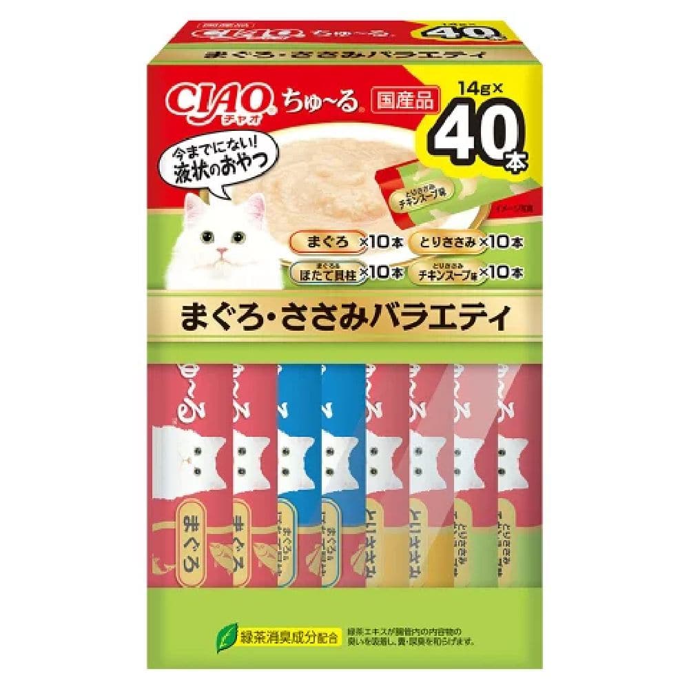 ちゅーるまぐろ・ささみバラエティ 14g×40P