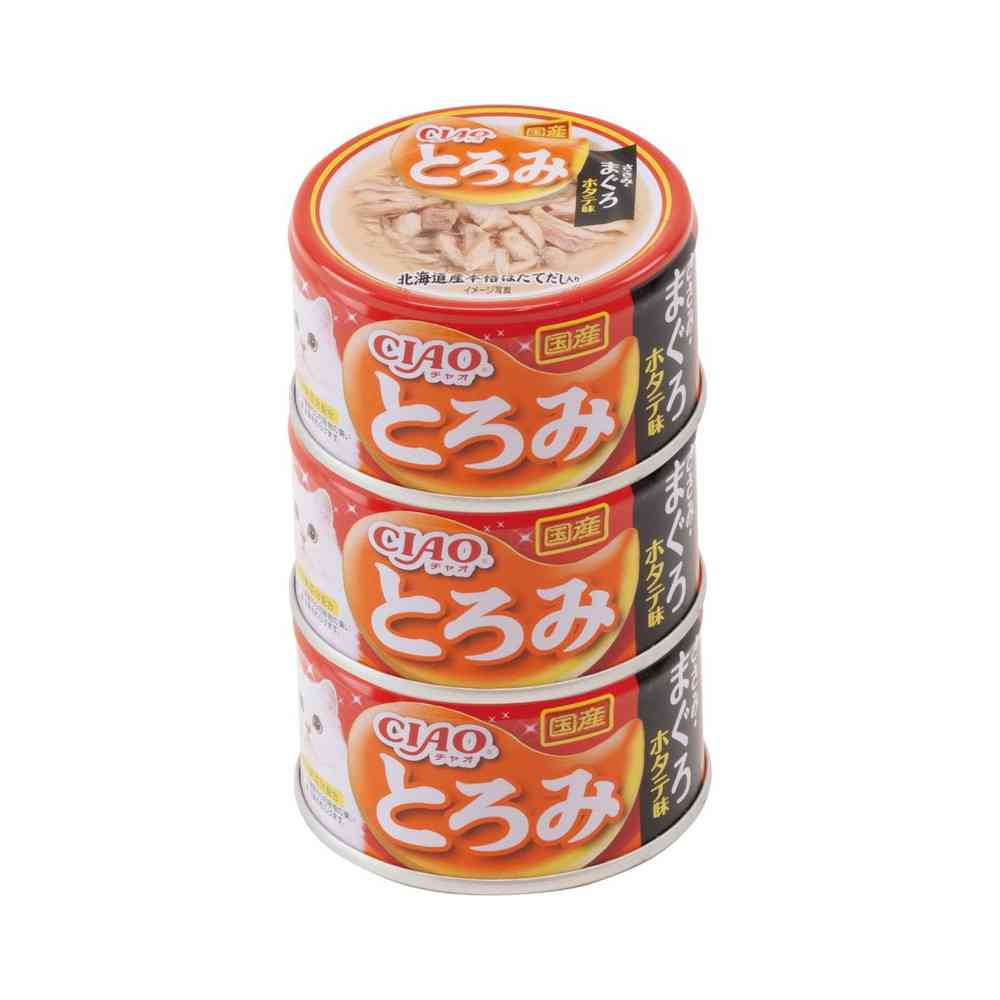 いなばペットフード CIAO とろみ ささみ・まぐろ・ホタテ味 80g×3P