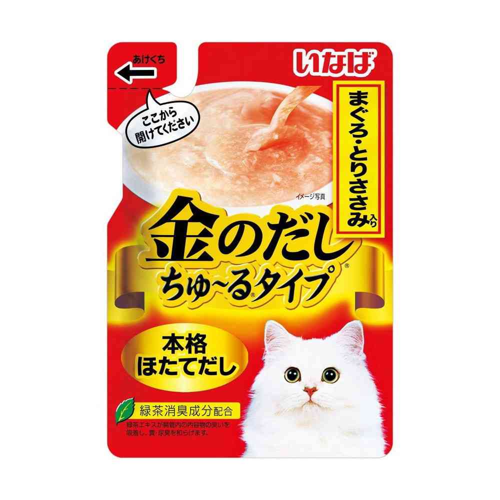いなば 金のだしちゅーるタイプまぐろとりささみ入り 140g