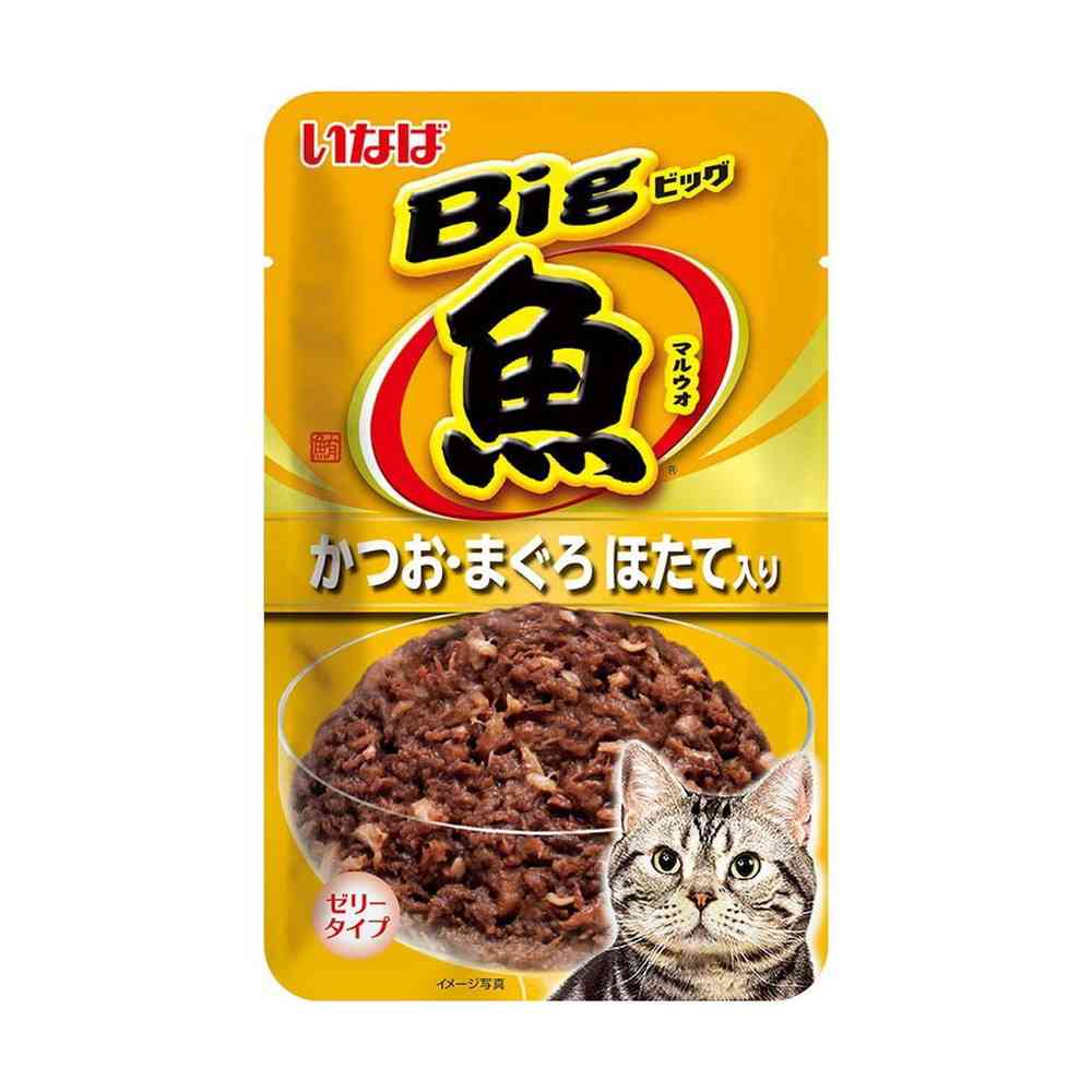 いなば Bigマルウオかつお・まぐろほたて味 80g