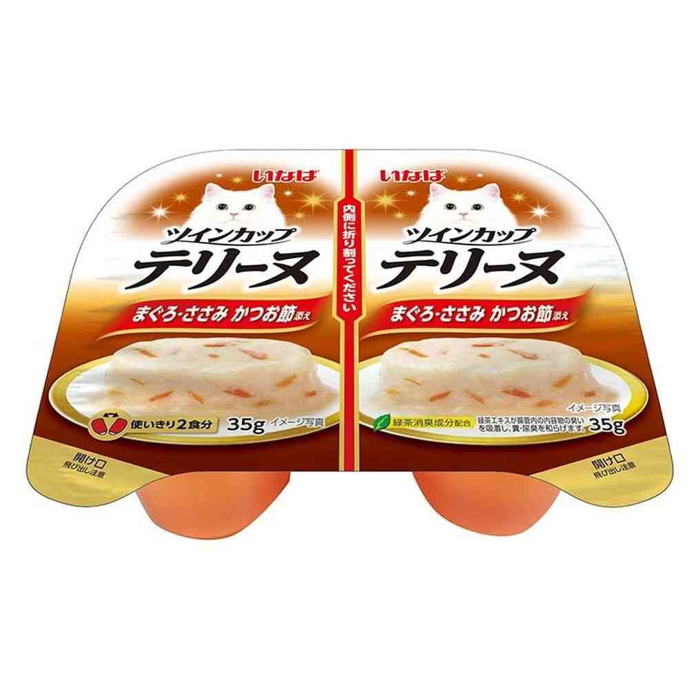 いなば ツインカップテリーヌ まぐろ・ささみ かつお節添え 35g×2