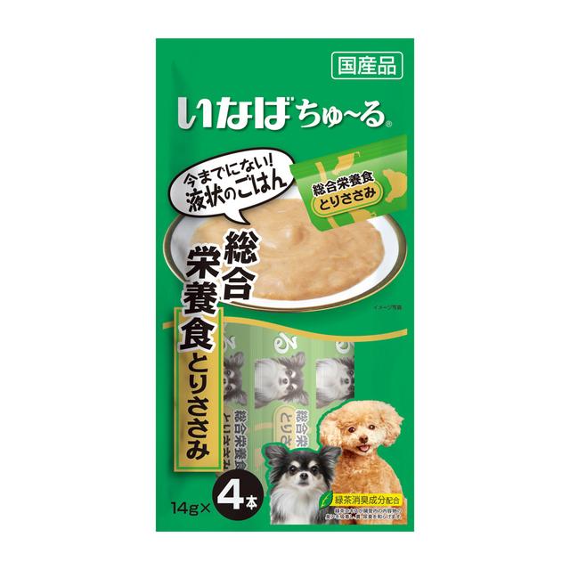 いなば ちゅ~る総合栄養食とりささみ 犬用 14g×4本
