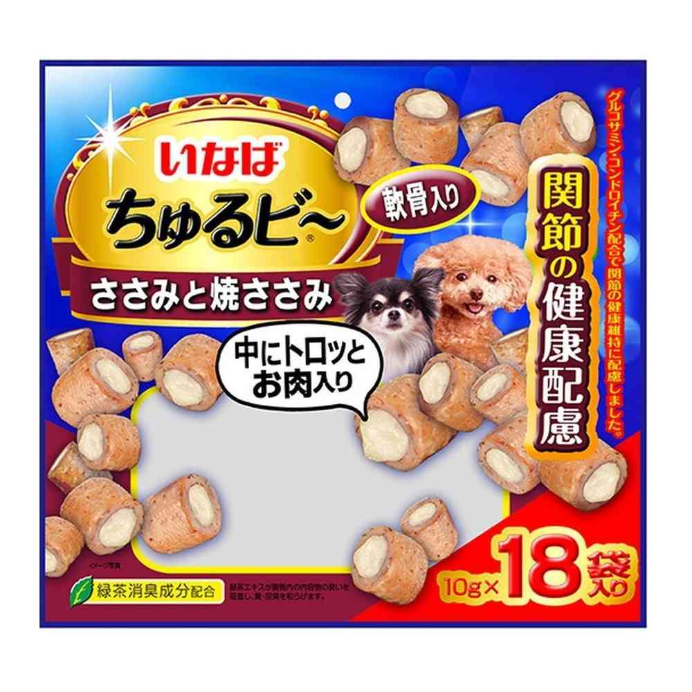いなば ちゅるビー ささみと焼ささみ 軟骨入り 関節の健康配慮 18袋
