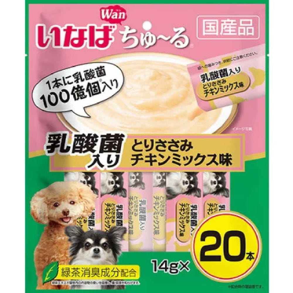 いなばちゅーる乳酸菌入りとりささみチキンミックス味 14g×20P