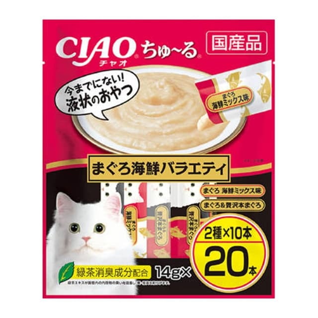 ちゅ~る20本幅狭まぐろ海鮮バラエティ 14g×20本