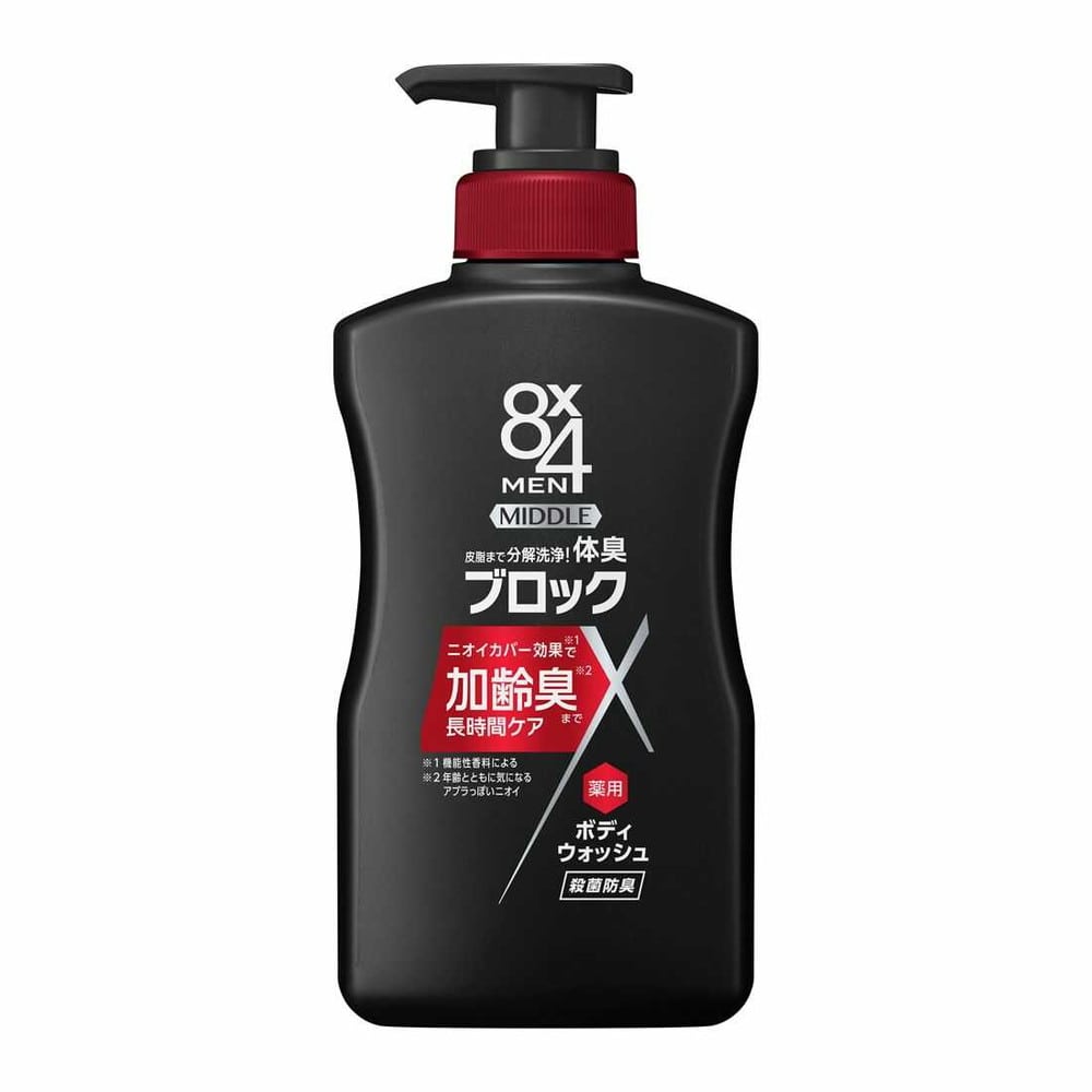 【医薬部外品】花王 8x4MEN(エイトフォーメン)ミドルボディウォッシュ 本体 400ml