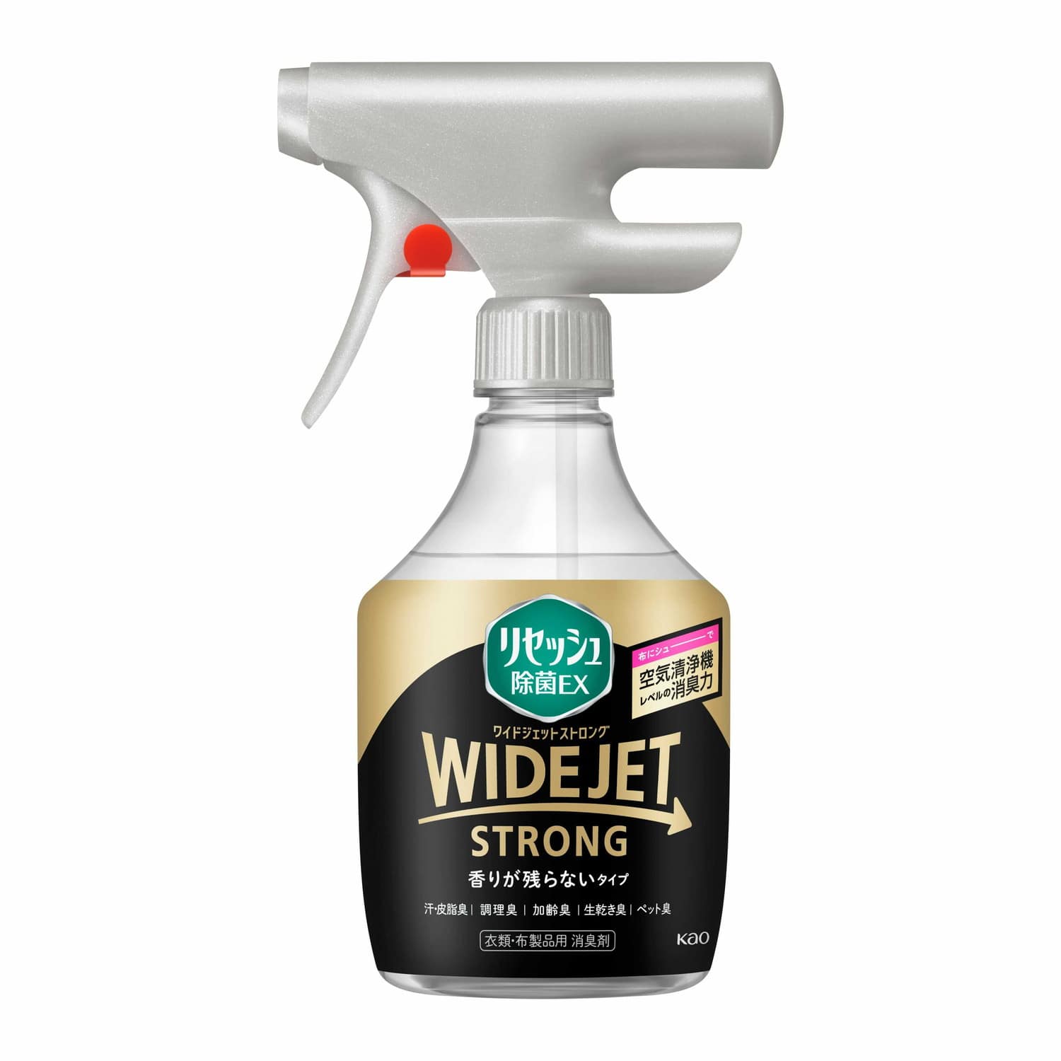花王 リセッシュ除菌EX ワイドジェット ストロング 香りが残らないタイプ 本体 390ml【12個セット】
