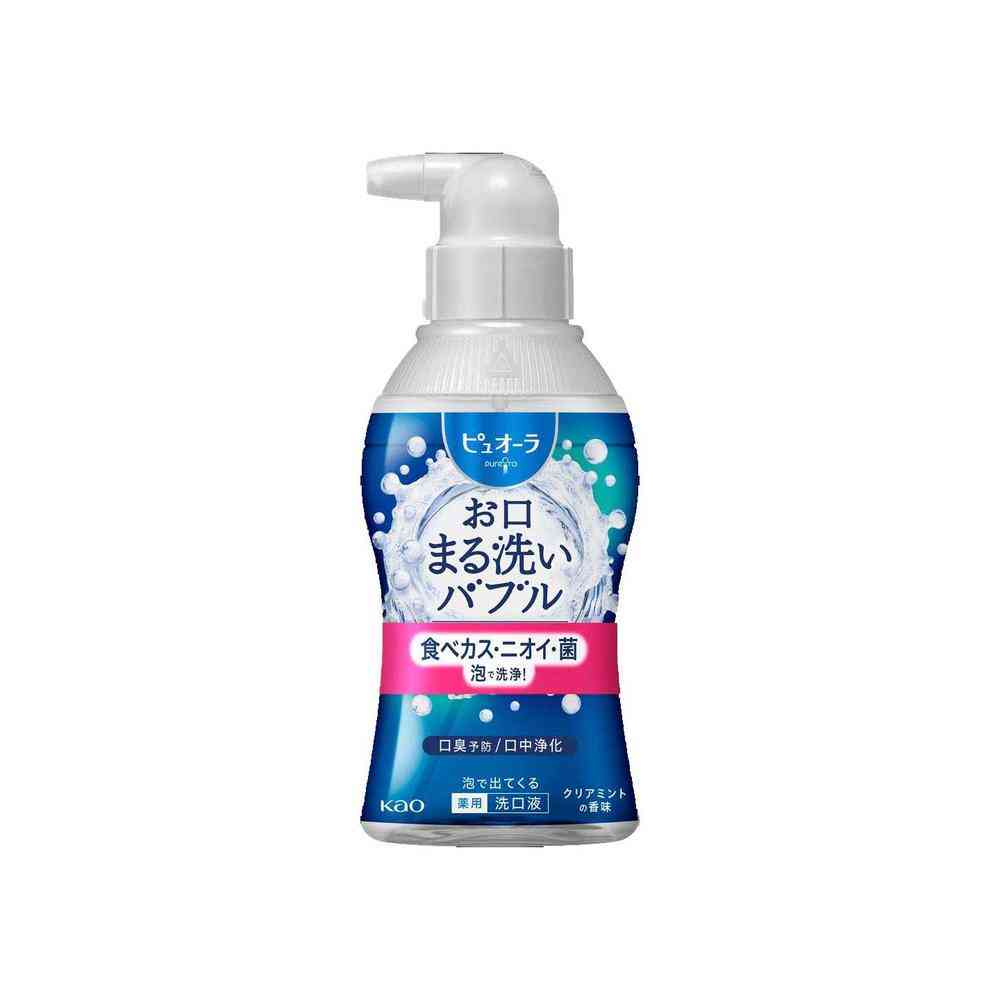 花王 ピュオーラ 泡で出てくる 洗口液 クリアミント 180ml
