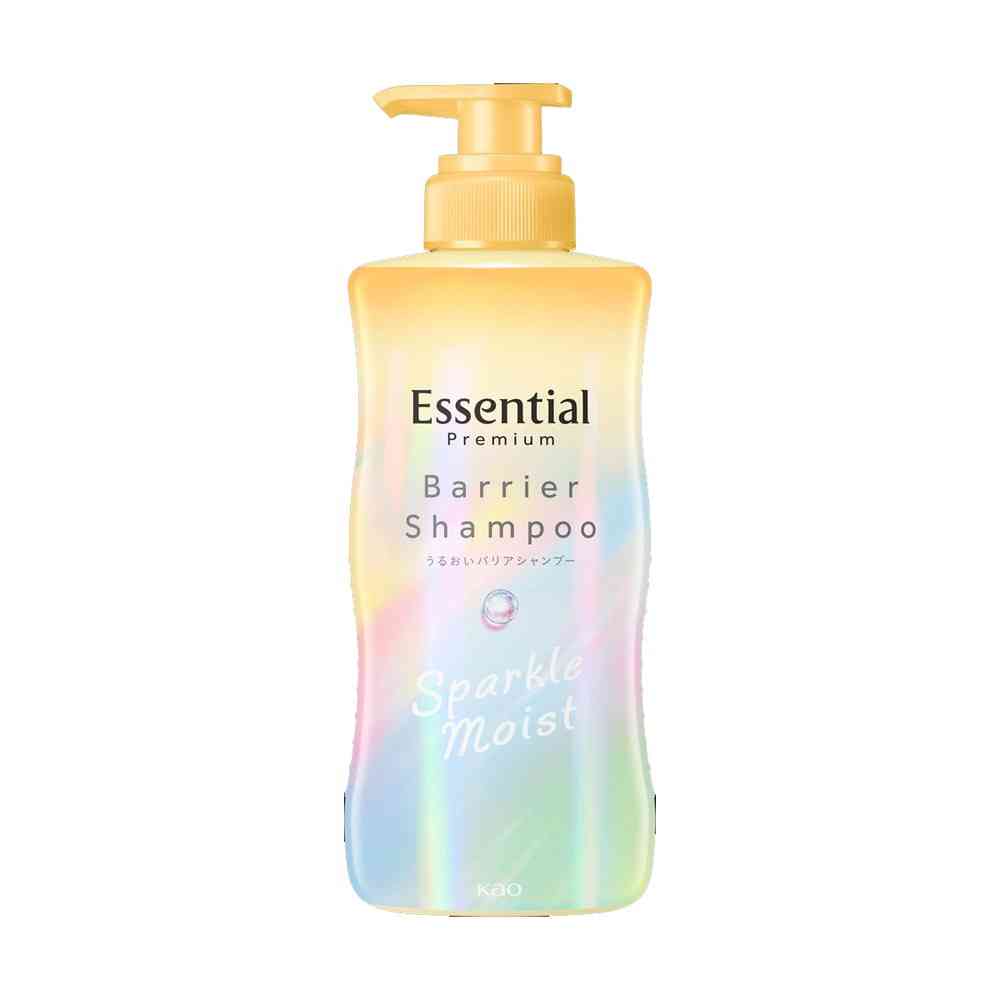 花王 エッセンシャル プレミアム うるおいバリアシャンプー スパークルモイスト ポンプ 430ml