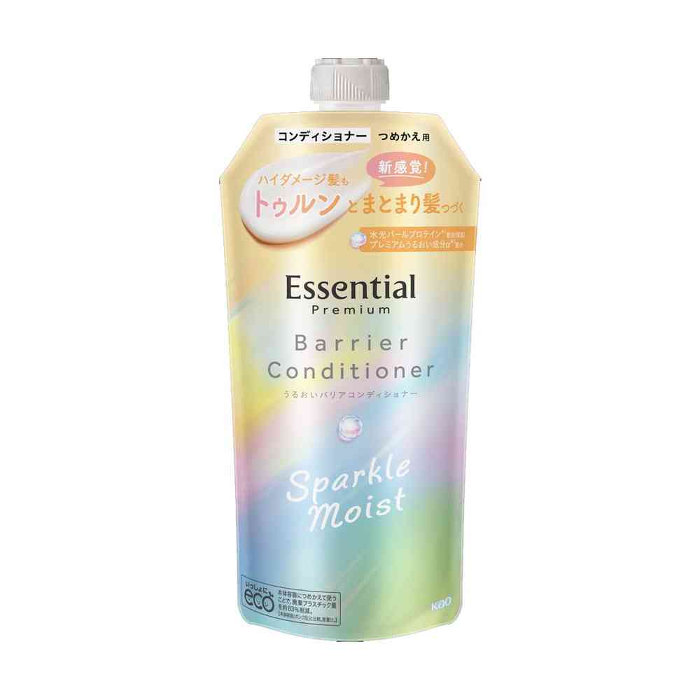 花王 エッセンシャル プレミアム うるおいバリアコンディショナー スパークルモイスト つめかえ用 330ml