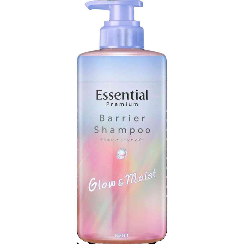 花王 エッセンシャル プレミアム うるおいバリアシャンプー グロウ&モイスト ポンプ 450ml