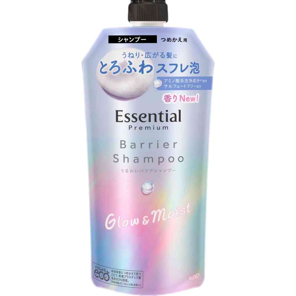 花王 エッセンシャル プレミアム うるおいバリアシャンプー グロウ&モイスト つめかえ用 340ml
