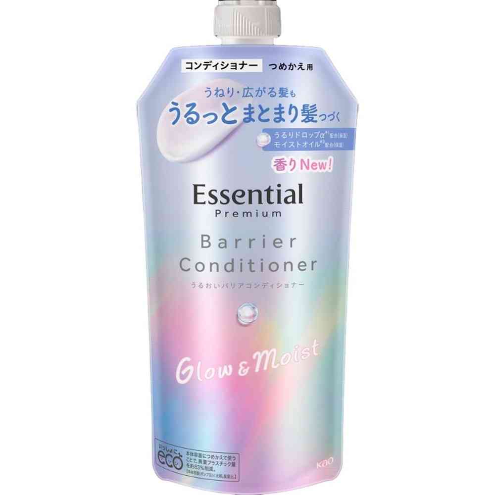 花王 エッセンシャル プレミアム うるおいバリアコンディショナー グロウ&モイスト つめかえ用 340ml