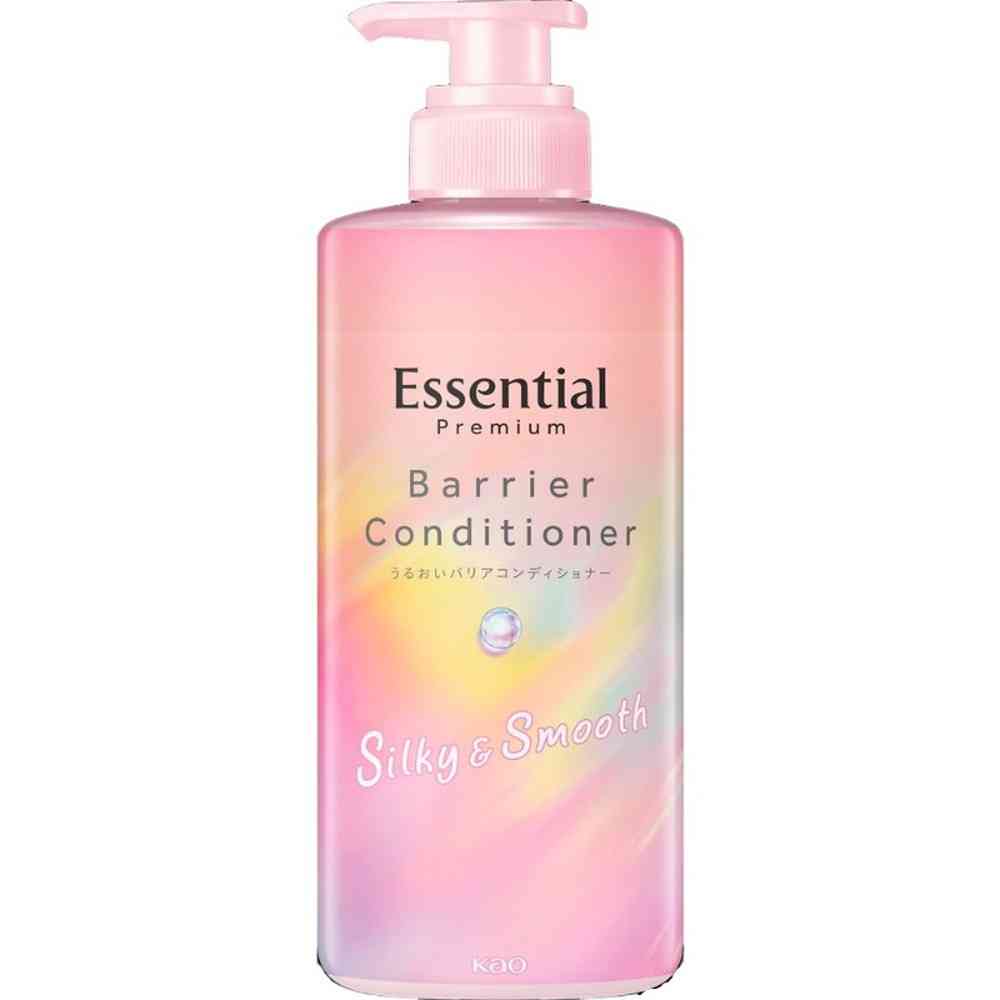 花王 エッセンシャル プレミアム うるおいバリアコンディショナー シルキー&スムース ポンプ 450ml