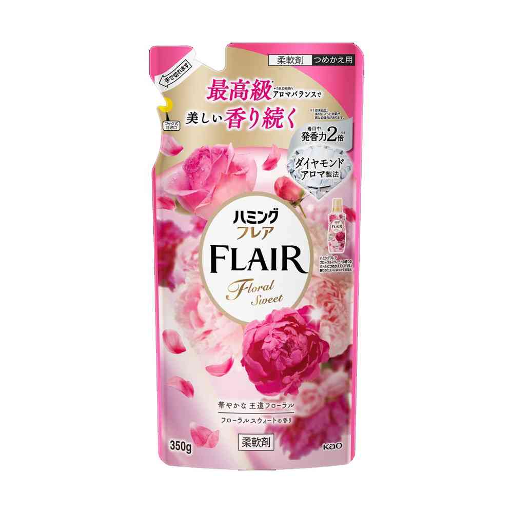 花王 ハミングフレア フローラルスウィート つめかえ用 350g   【15個セット】