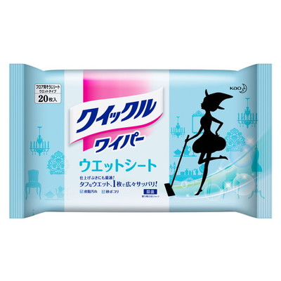 花王 クイックルワイパー ウエットシート 20枚【3個セット】