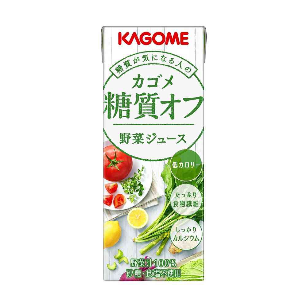 ◆カゴメ 糖質オフ 野菜ジュース 200ml   【24個セット】