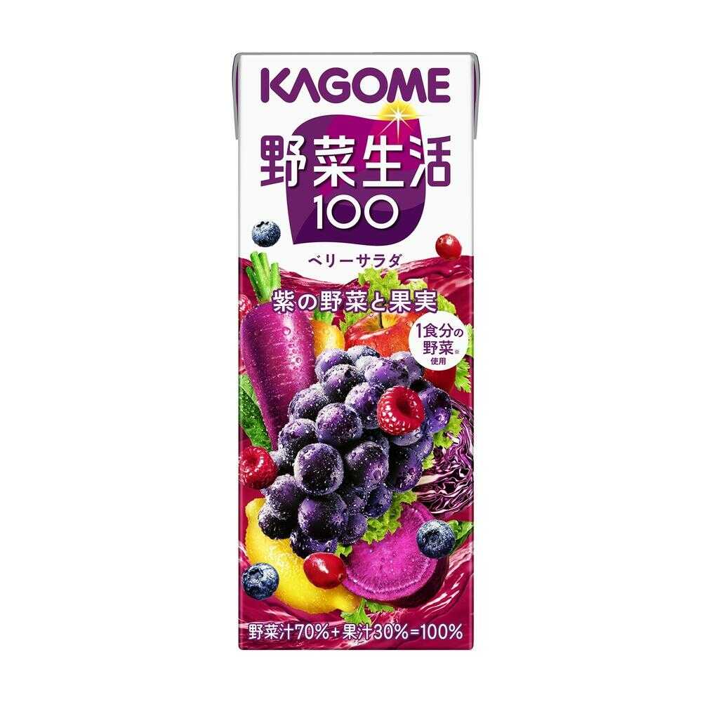 ◆カゴメ 野菜生活100 ベリーサラダ 200ml   【12個セット】