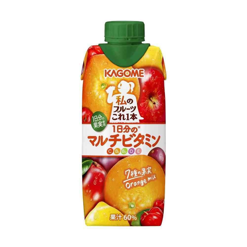◆カゴメ 私のフルーツ これ一本 1日分のマルチビタミン 330ml   【24個セット】