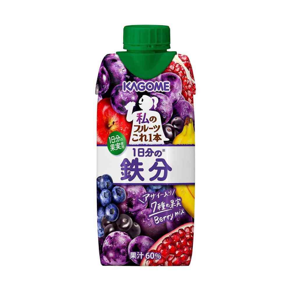 ◆カゴメ 私のフルーツ これ一本 1日分の鉄分 330ml   【24個セット】