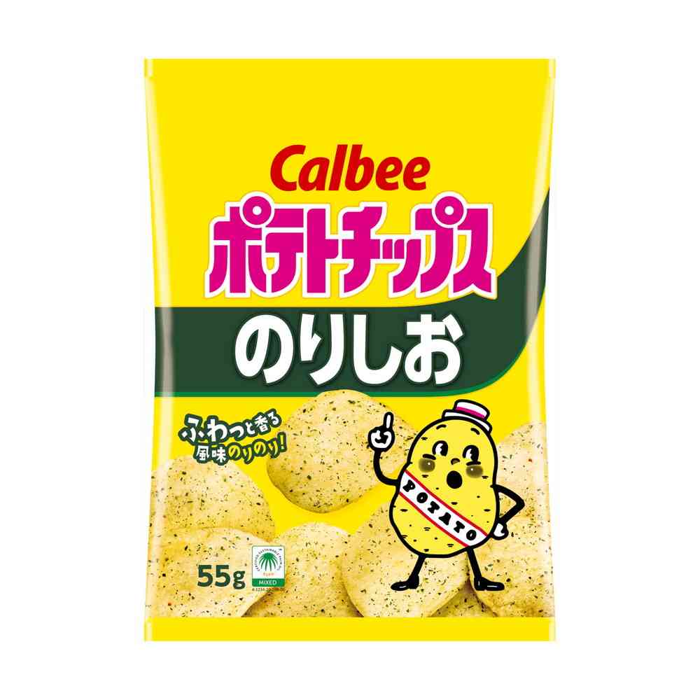 ◆カルビー ポテトチップスのりしお 55g   【16個セット】