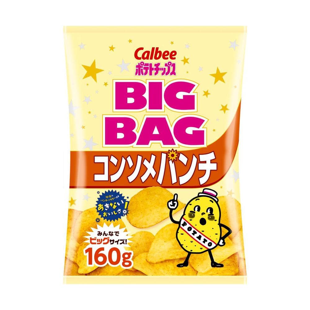 ◆カルビー ポテトチップスBIGBAGコンソメパンチ 160g   【12個セット】