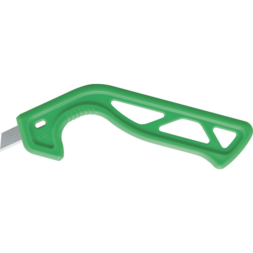 貝印刃物 異物混入対策スリットナイフ(グリーン)100本入 メーカー直送 ▼返品・キャンセル不可【他商品との同時購入不可】