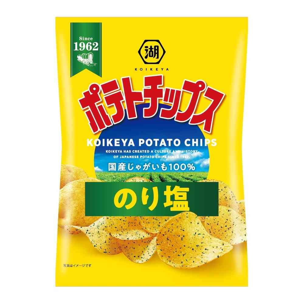 ◆湖池屋 ポテトチップス のり塩 55g   【12個セット】