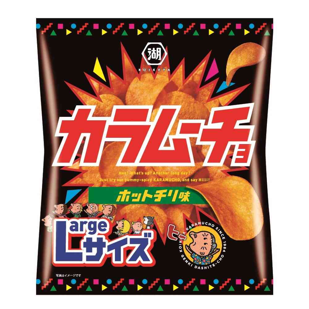 ◆湖池屋 Largeサイズカラムーチョチップス 108g   【12個セット】