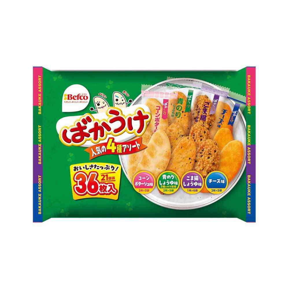 ◆栗山米菓 N ばかうけ アソート 36枚   【10個セット】