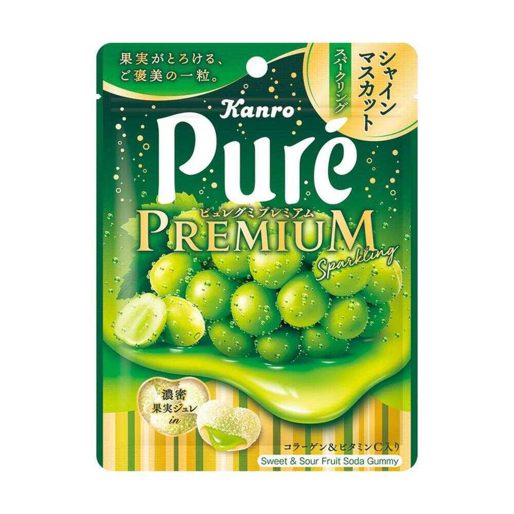 ◆カンロ ピュレグミ プレミアム シャインマスカットスパークリング 54g   【6個セット】