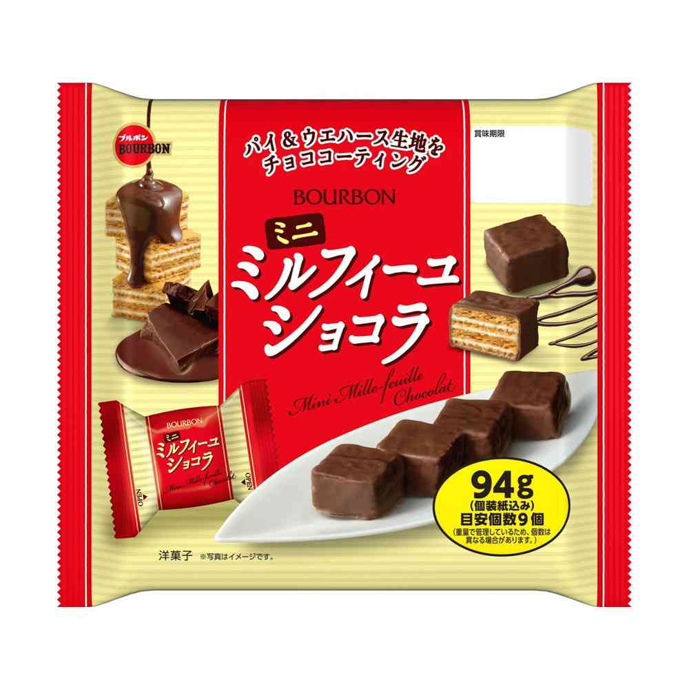 ◆ブルボン ミニミルフィーユショコラ 94g   【12個セット】