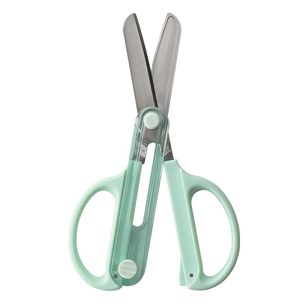 クツワ STAD キャップ一体こどもハサミ ミント 59g