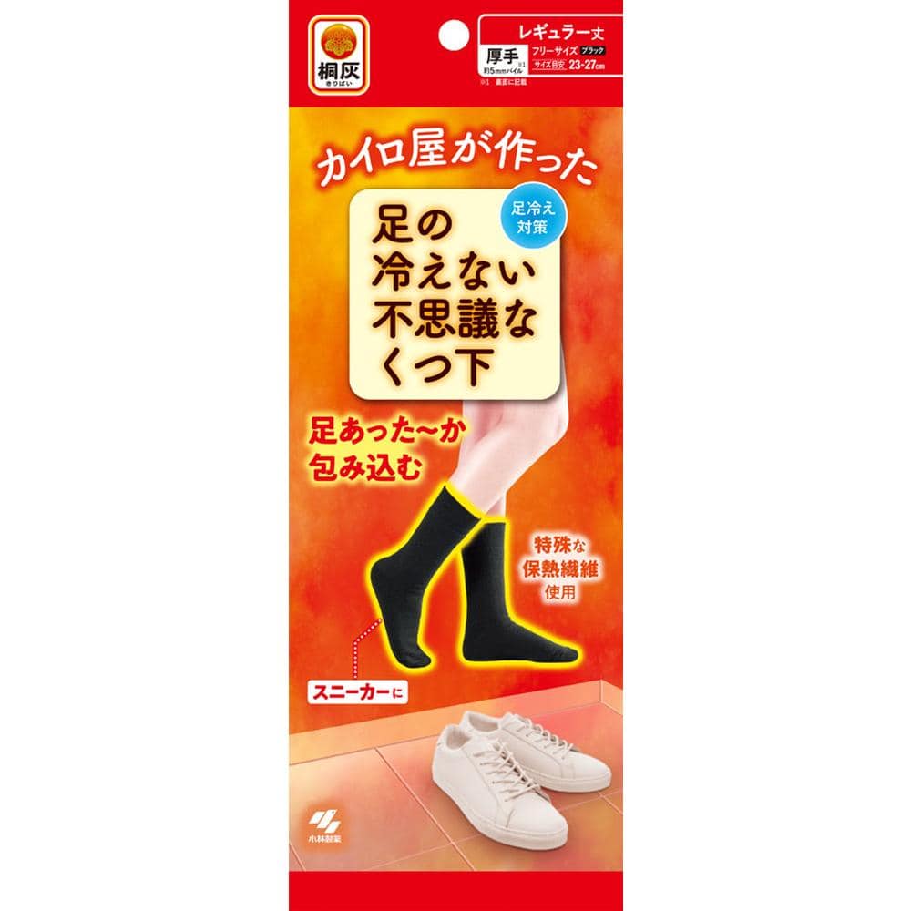 小林製薬 桐灰不思議な靴下 レギュラー厚手フリー 1足