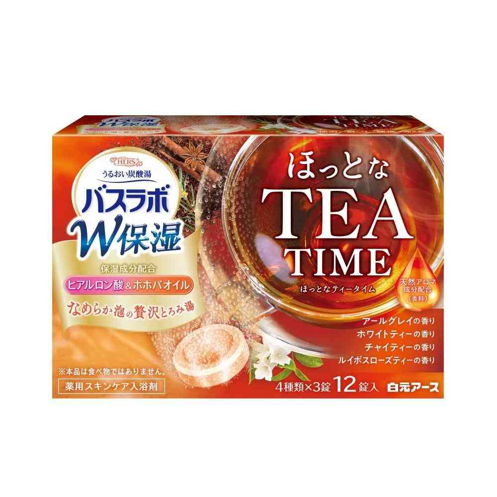 【医薬部外品】白元アース HERSバスラボ W保湿 ほっとなTEATIME 12錠