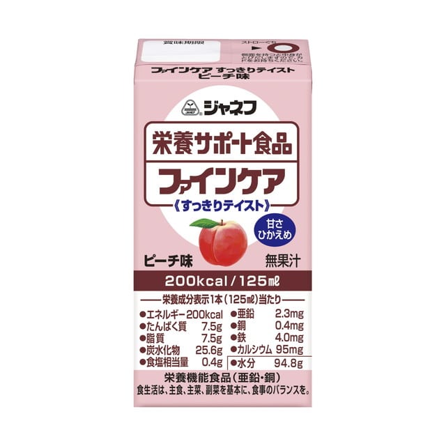 ◆キューピージャネフファインケアすっきりテイストピーチ風味125ml【12個セット】