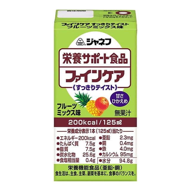 ◆ジャネフ ファインケア すっきりテイスト フルーツミックス味 125ml【12個セット】