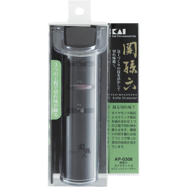 貝印 関孫六 ダイヤモンド&セラミックシャープナー 1個入