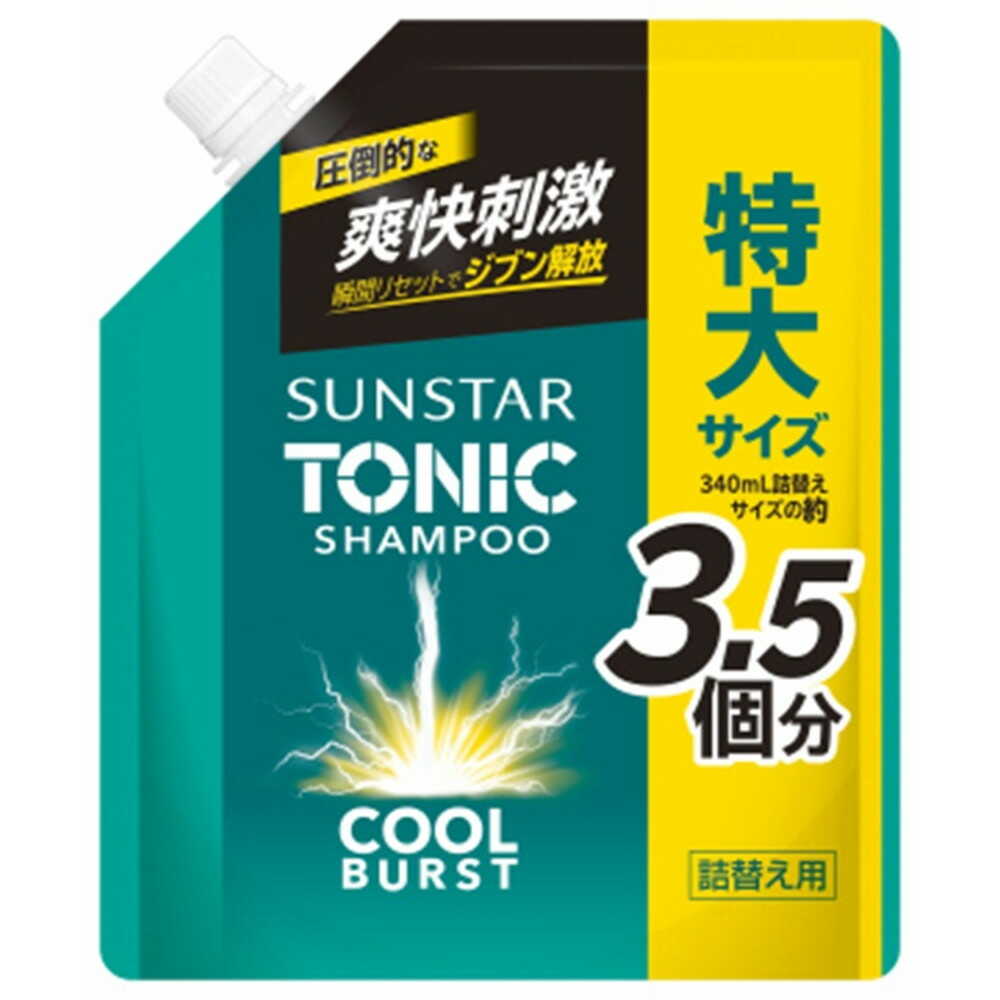 サンスタートニックシャンプーCOOL BURST 詰替え大容量 1200ml 【3個セット】