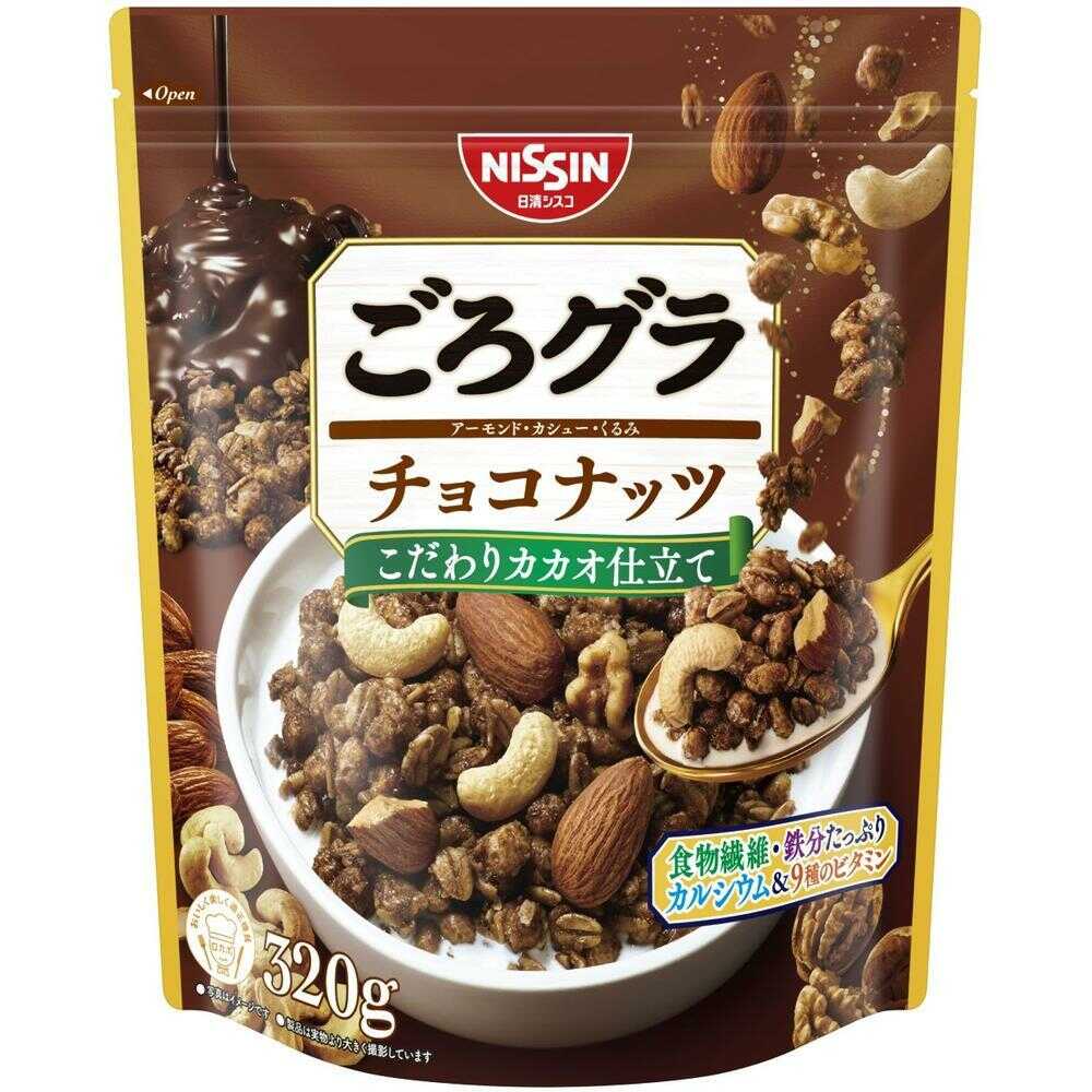 ◆【機能性表示食品】日清シスコ ごろグラ チョコナッツ 320g   【6個セット】