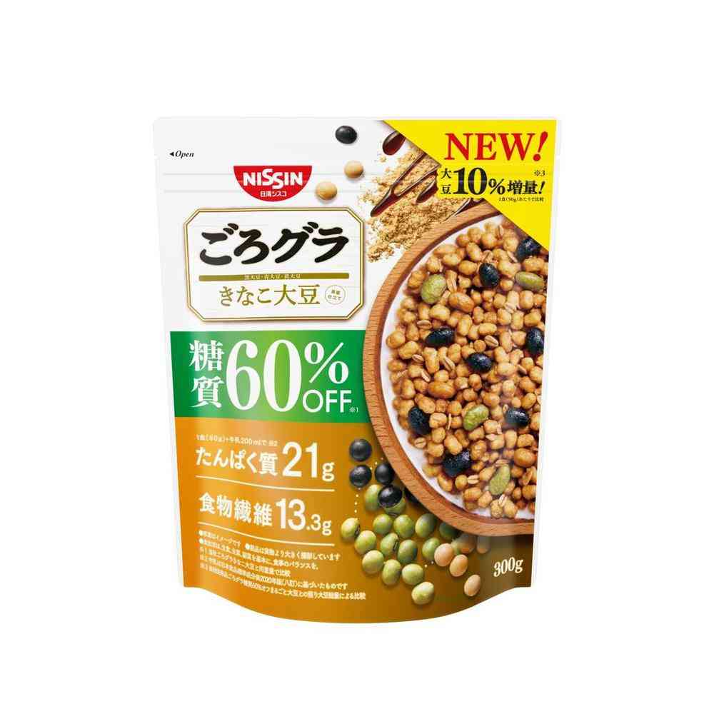 ◆シスコ ごろグラ 糖質60％オフ きなこ大豆 300g   【6個セット】