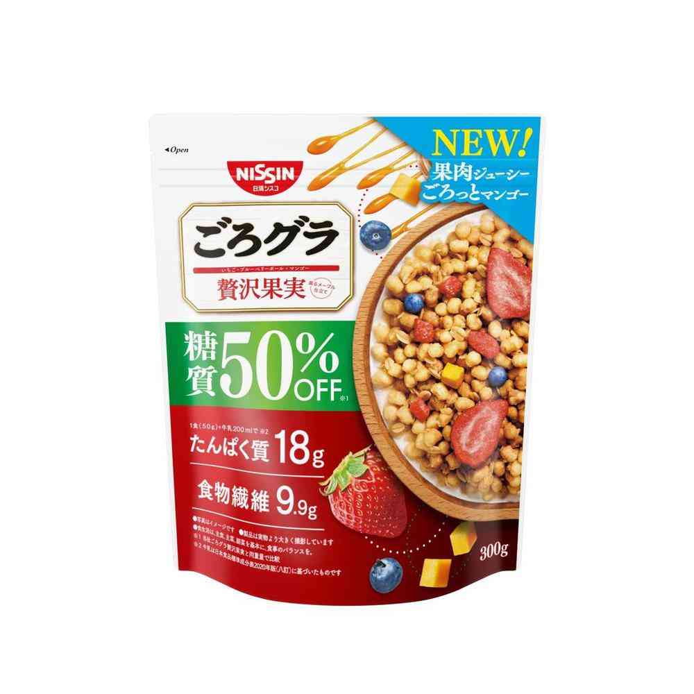 ◆シスコ ごろグラ 糖質50％オフ 贅沢果実 300g   【6個セット】