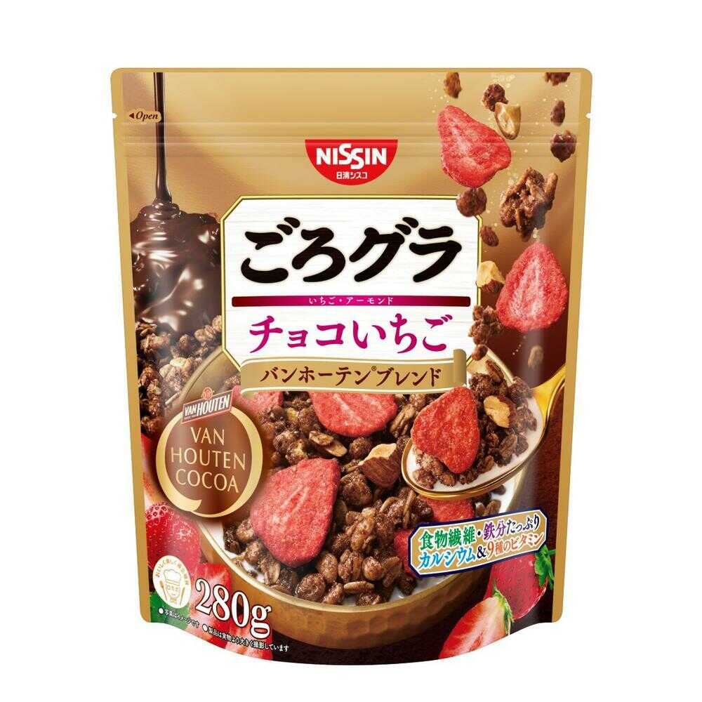 ◆【機能性表示食品】日清シスコ ごろグラ チョコいちご バンホーテンブレンド 280g   【6個セット】